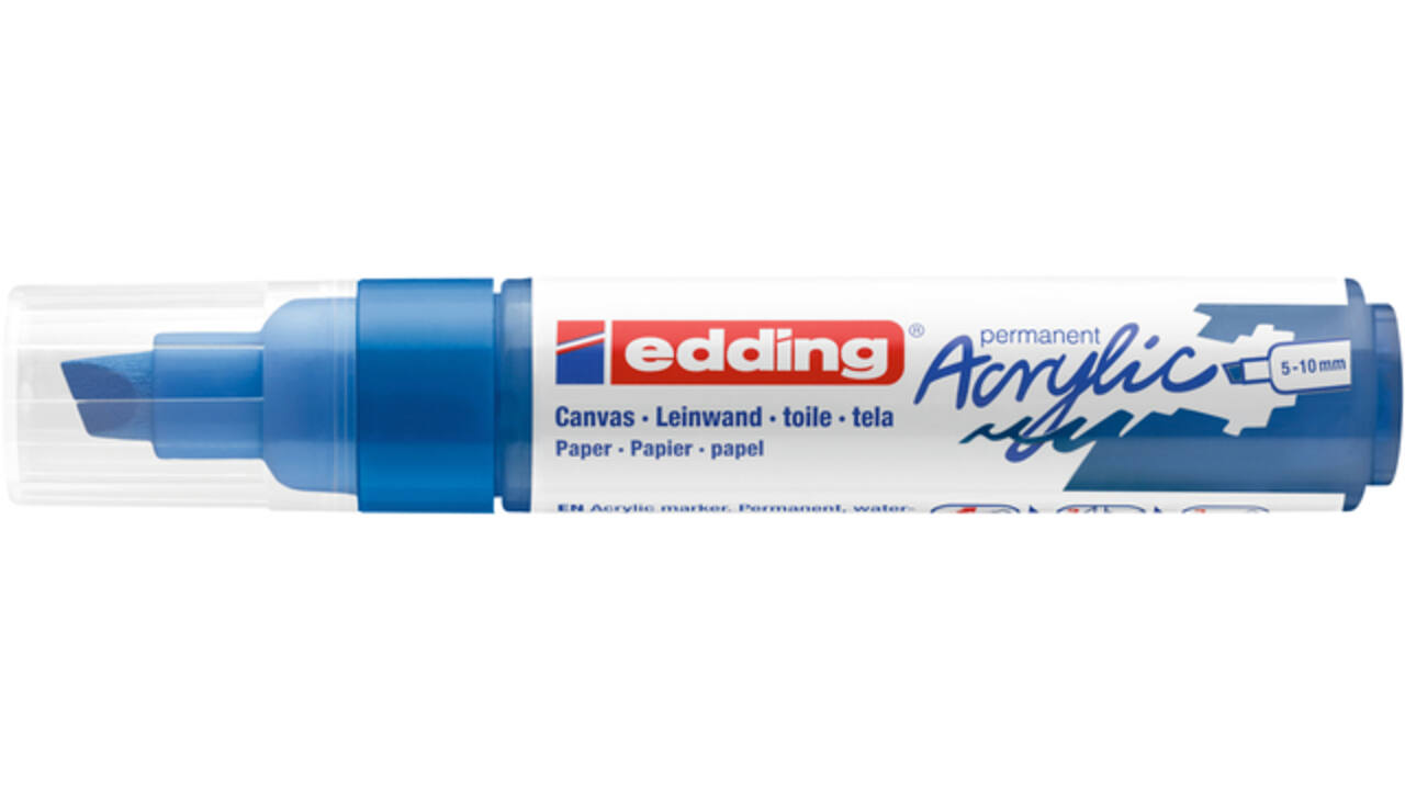 Acrylmarker edding e-5000 breed gentiaanblauw