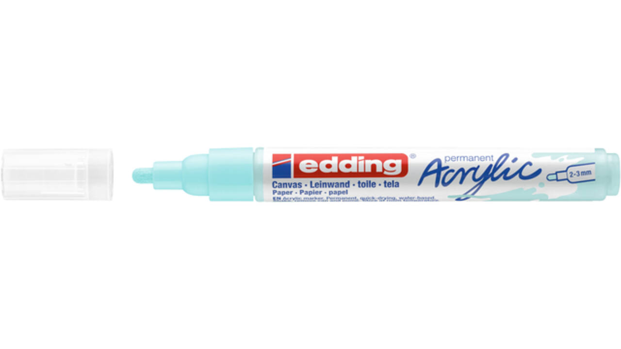 Acrylmarker edding e-5100 medium pastel blauw