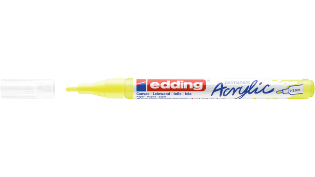 Acrylmarker edding e-5300 fijn neon geel