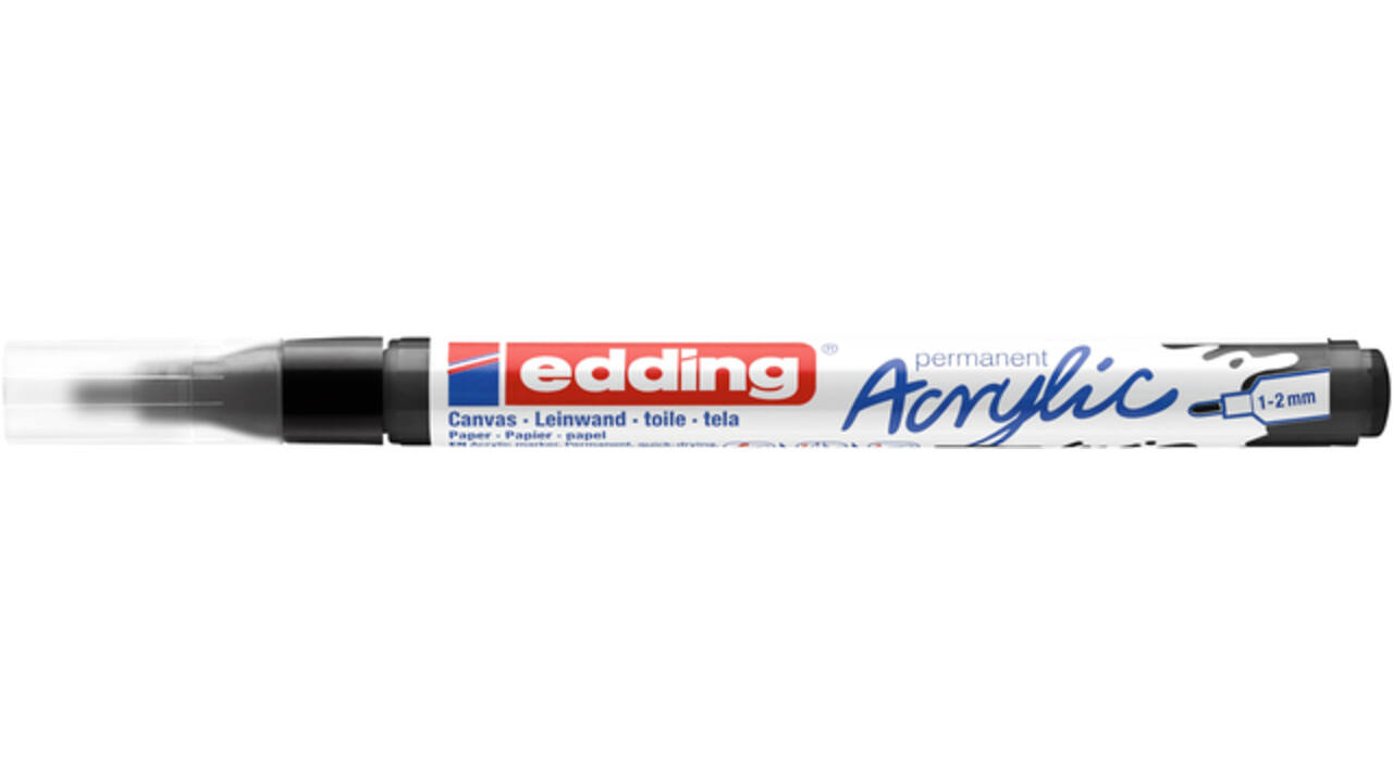 Acrylmarker edding e-5300 fijn zwart