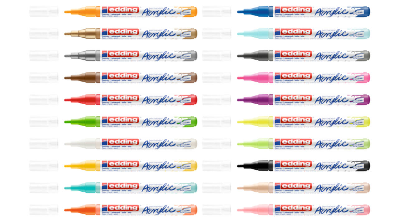 Acrylmarker edding e-5300 fijn zwart