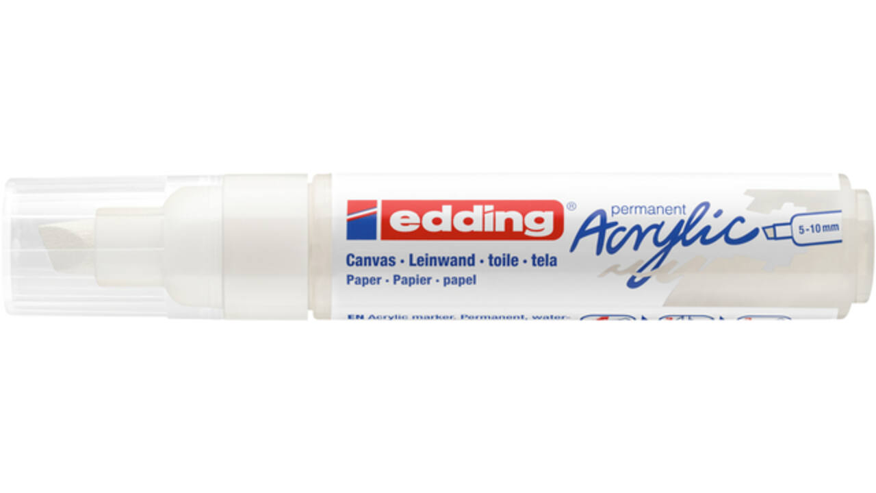 Acrylmarker edding e-5000 breed  verkeerswit