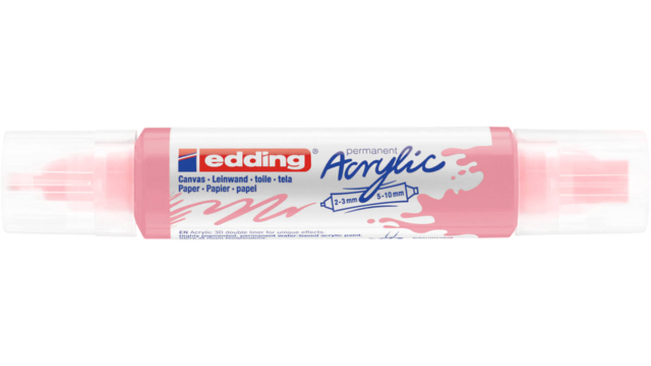 Acrylmarker edding e-5400 3D double liner stijlvol mauve