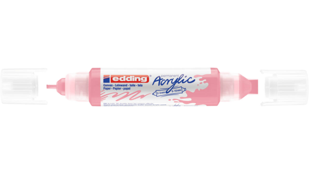 Acrylmarker edding e-5400 3D double liner stijlvol mauve