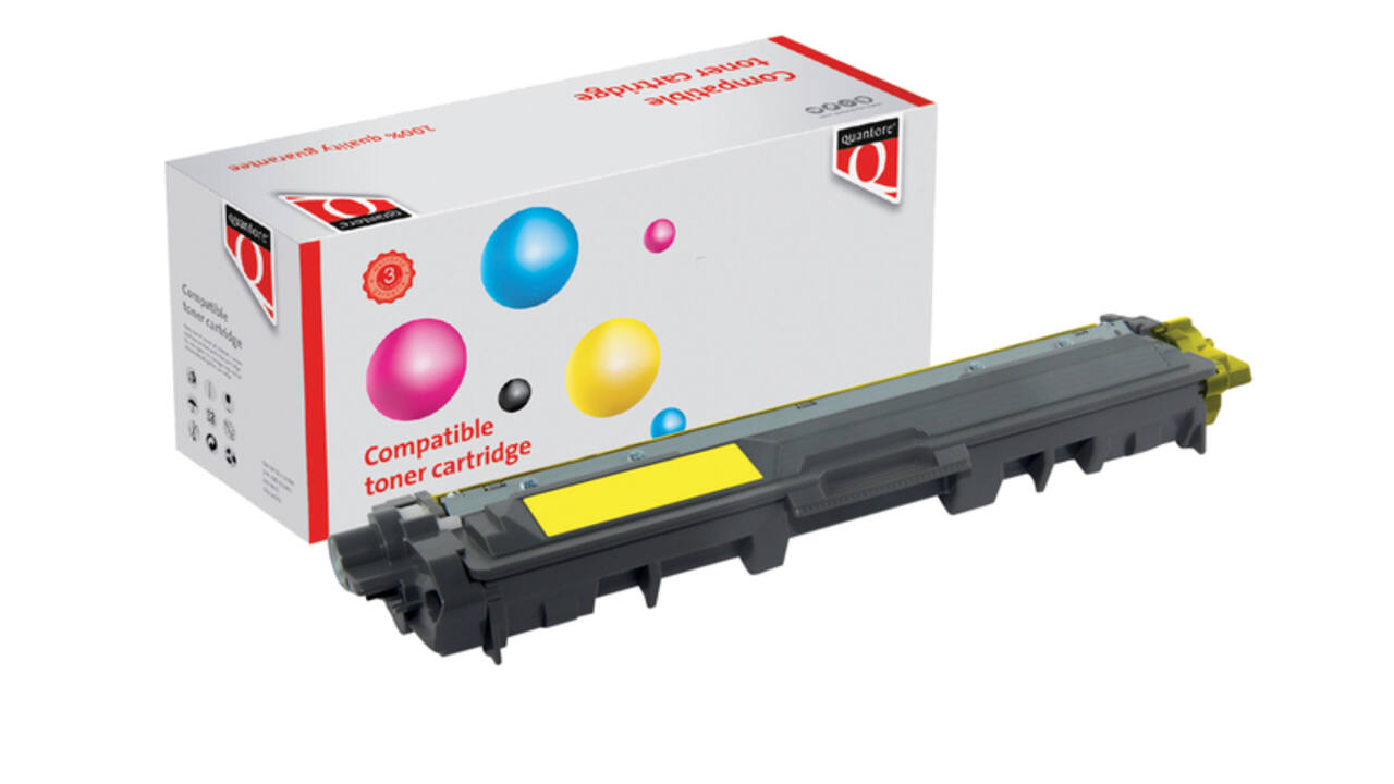 Tonercartridge Quantore alternatief tbv Brother TN-243 geel