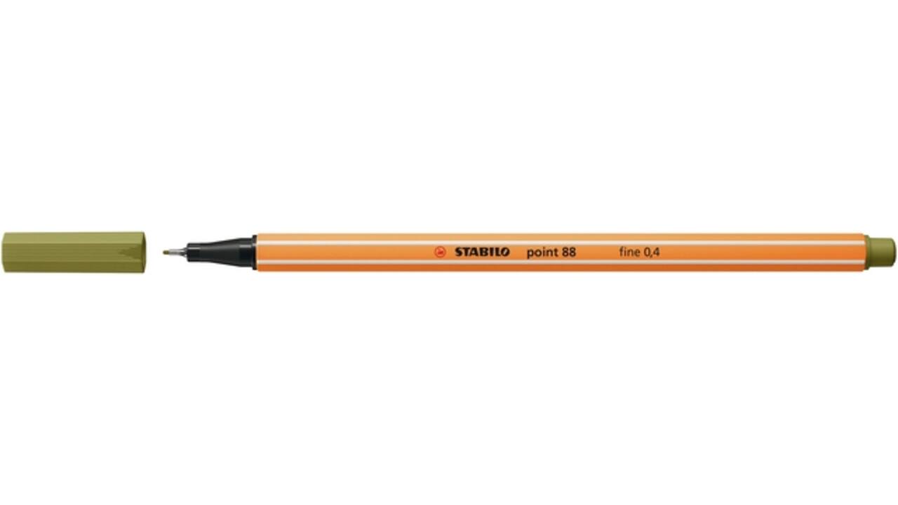 Fineliner STABILO point 88/37 fijn moddergroen