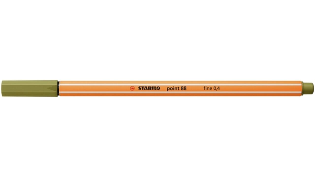 Fineliner STABILO point 88/37 fijn moddergroen