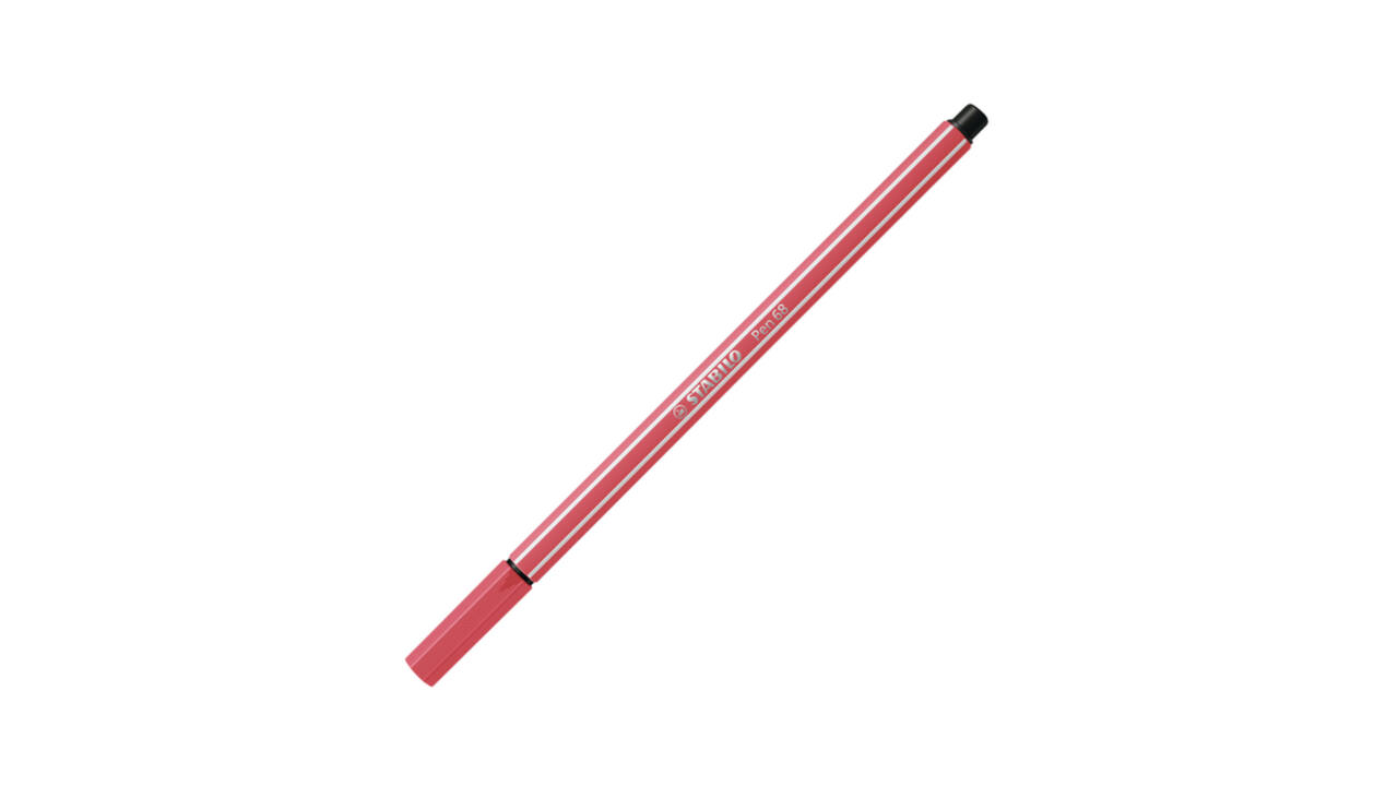 Viltstift STABILO Pen 68/47 medium roestig rood