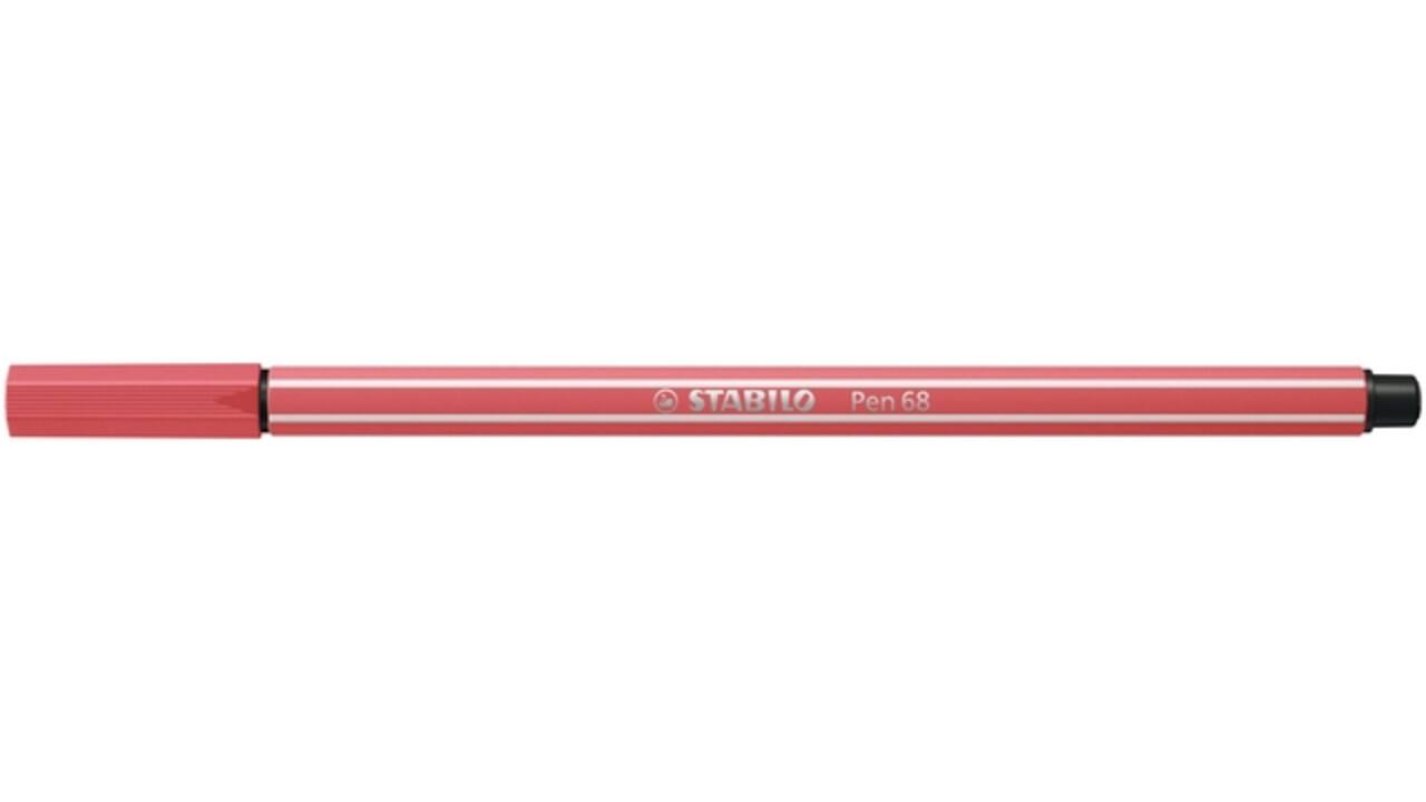 Viltstift STABILO Pen 68/47 medium roestig rood