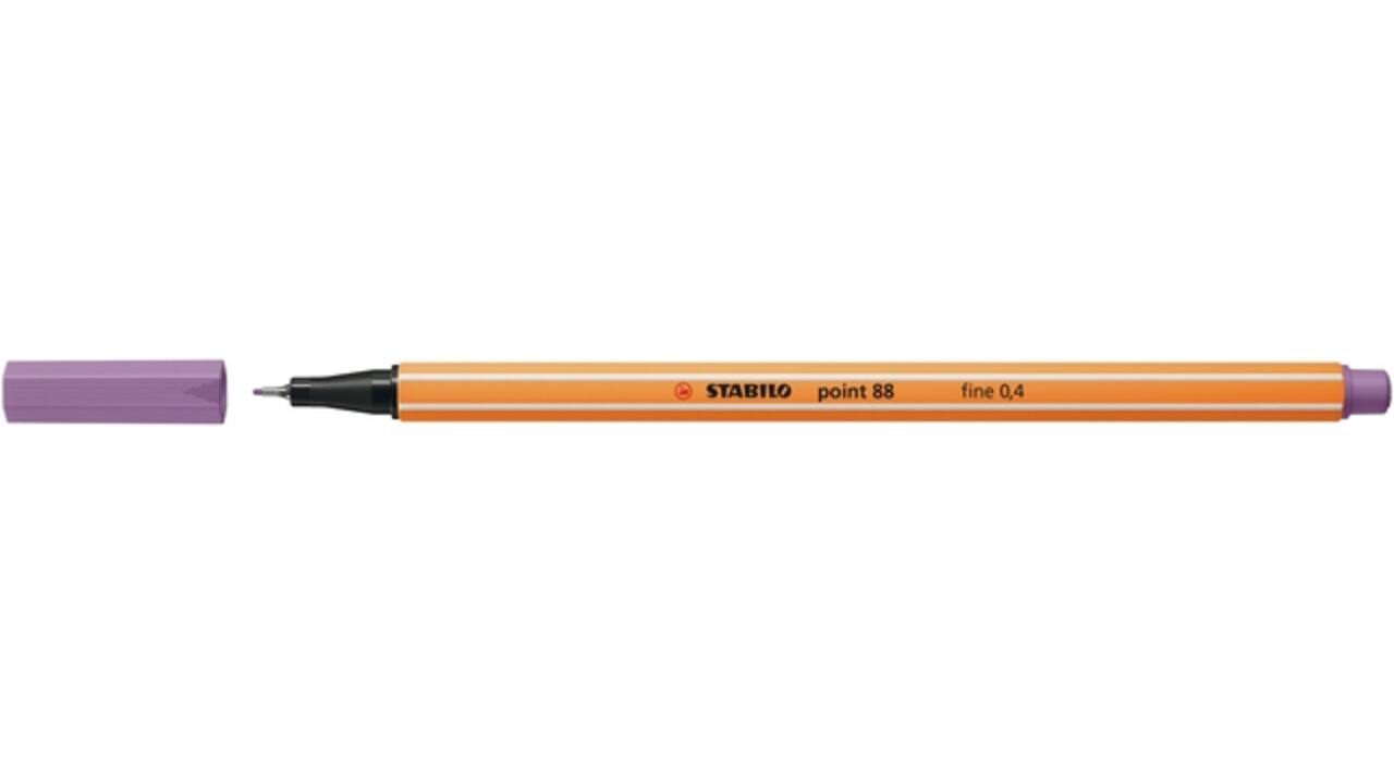 Fineliner STABILO point 88/62 fijn pruimenpaars