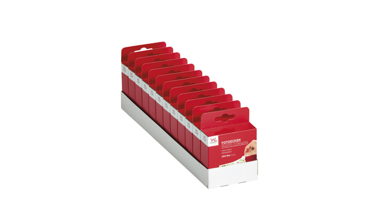 Fotohoeken walther design 10x18mm 250 stuks