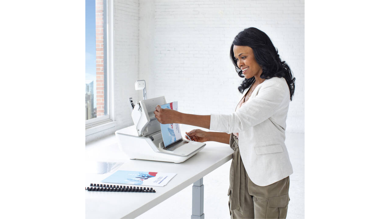 Inbindstation Fellowes Lyra 3-in-1 inbinden, nieten en perforeren