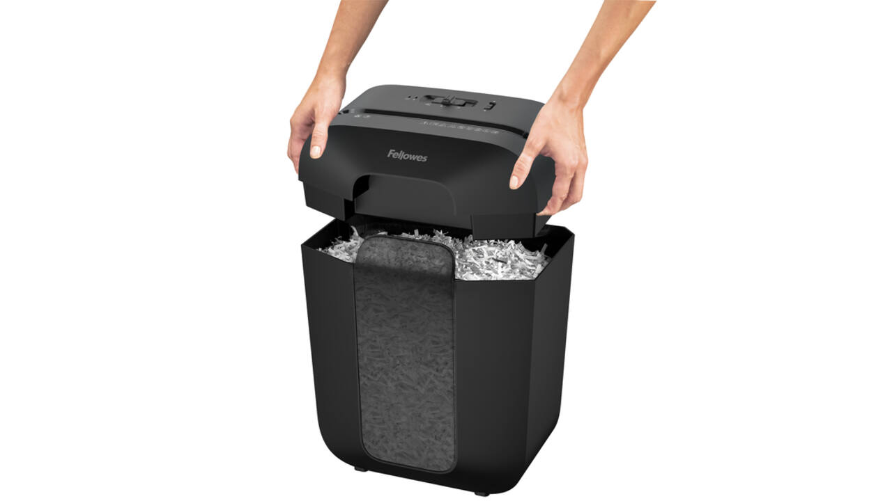 Papiervernietiger Fellowes Powershred LX45 snippers 4x37mm zwart