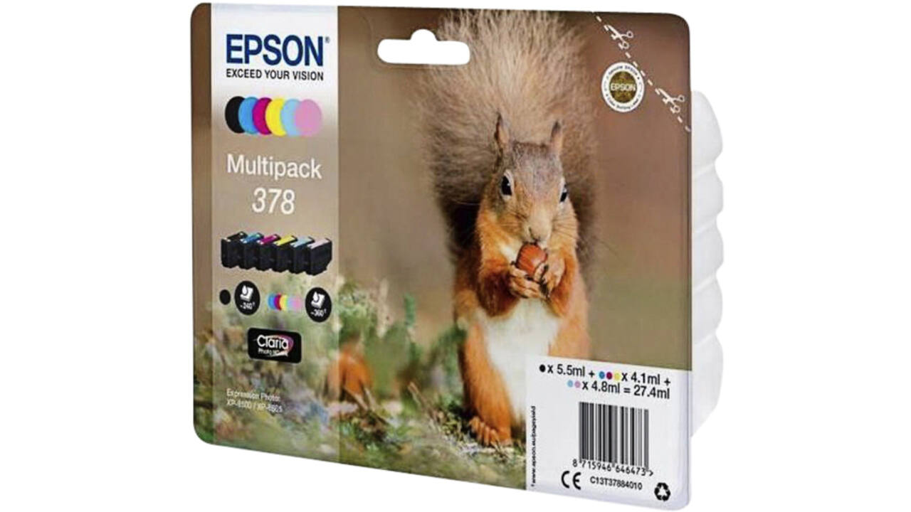 Inktcartridge Epson 378 T3798 6 kleuren