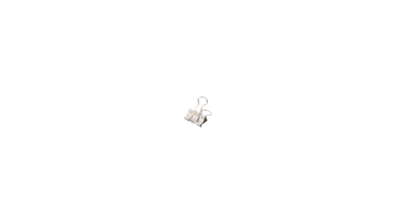Papierklem MAUL 215 foldback 19mm capaciteit 7mm zilver 12 stuks