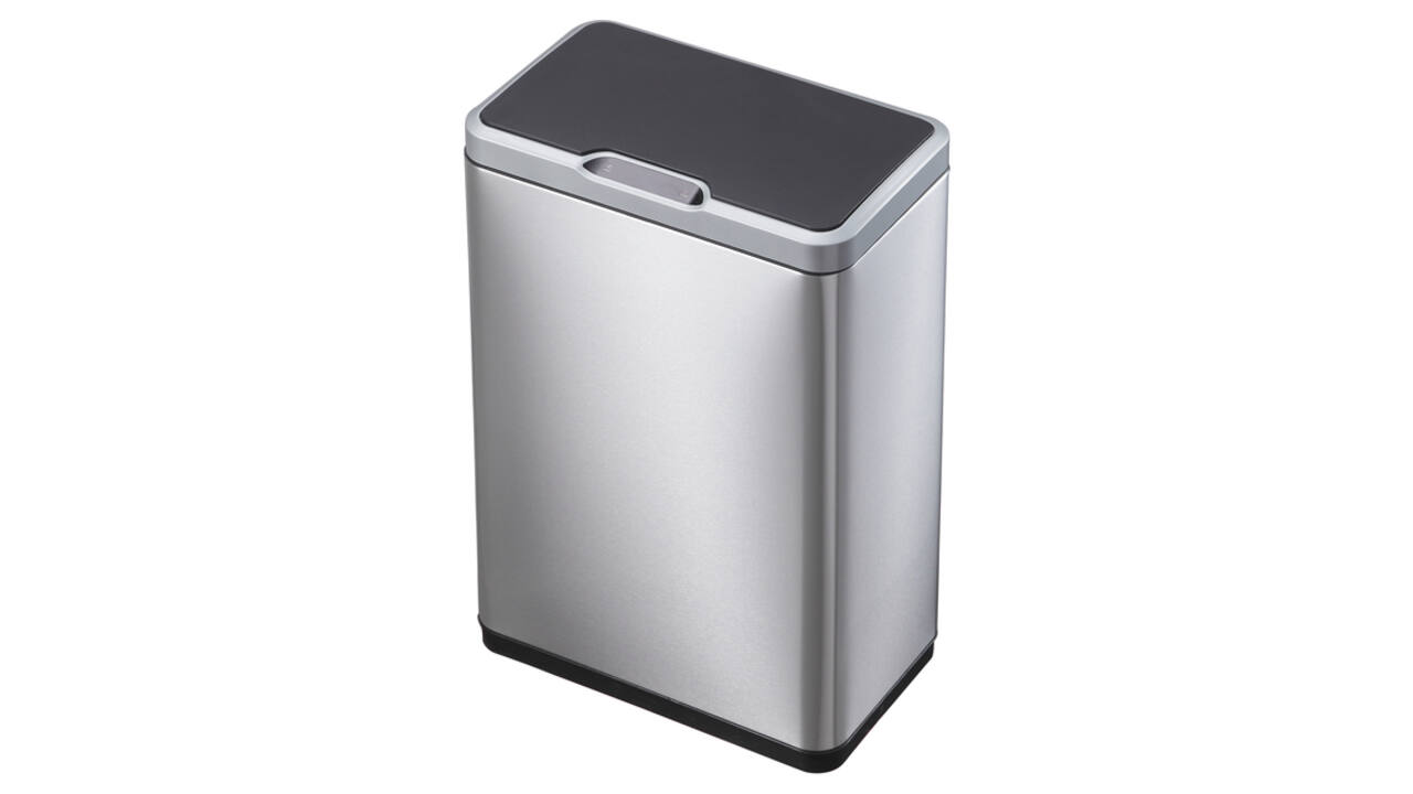 Afvalbak EKO Mirage met sensor 20+20liter RVS mat
