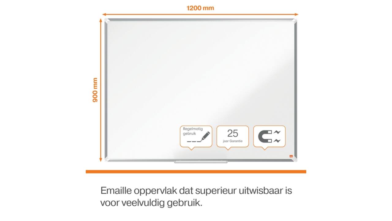 Whiteboard Nobo Premium Plus 90x120cm emaille