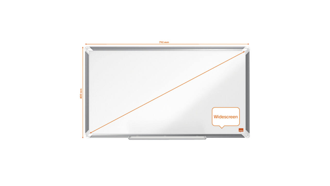 Whiteboard Nobo Premium Plus widescreen 40x71cm emaille