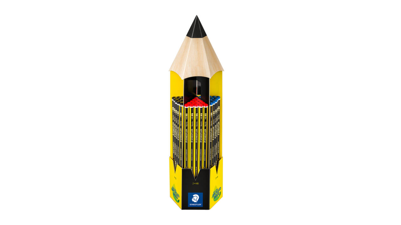 Potlood Staedtler Noris display 90 stuks assorti