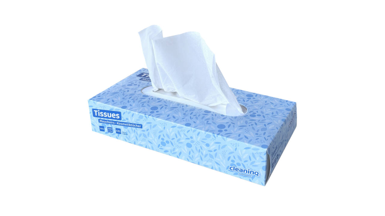Facial tissues Cleaninq F1 2-laags 100 vel wit