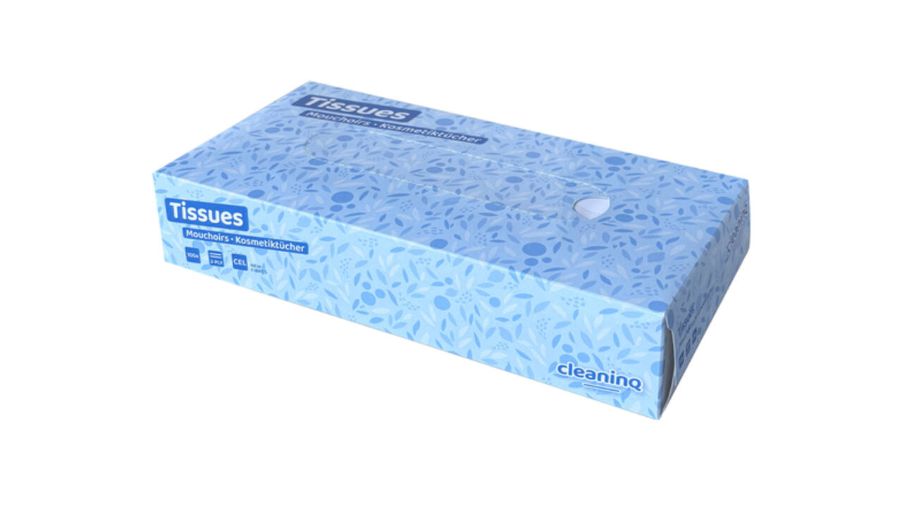 Facial tissues Cleaninq F1 2-laags 100 vel wit