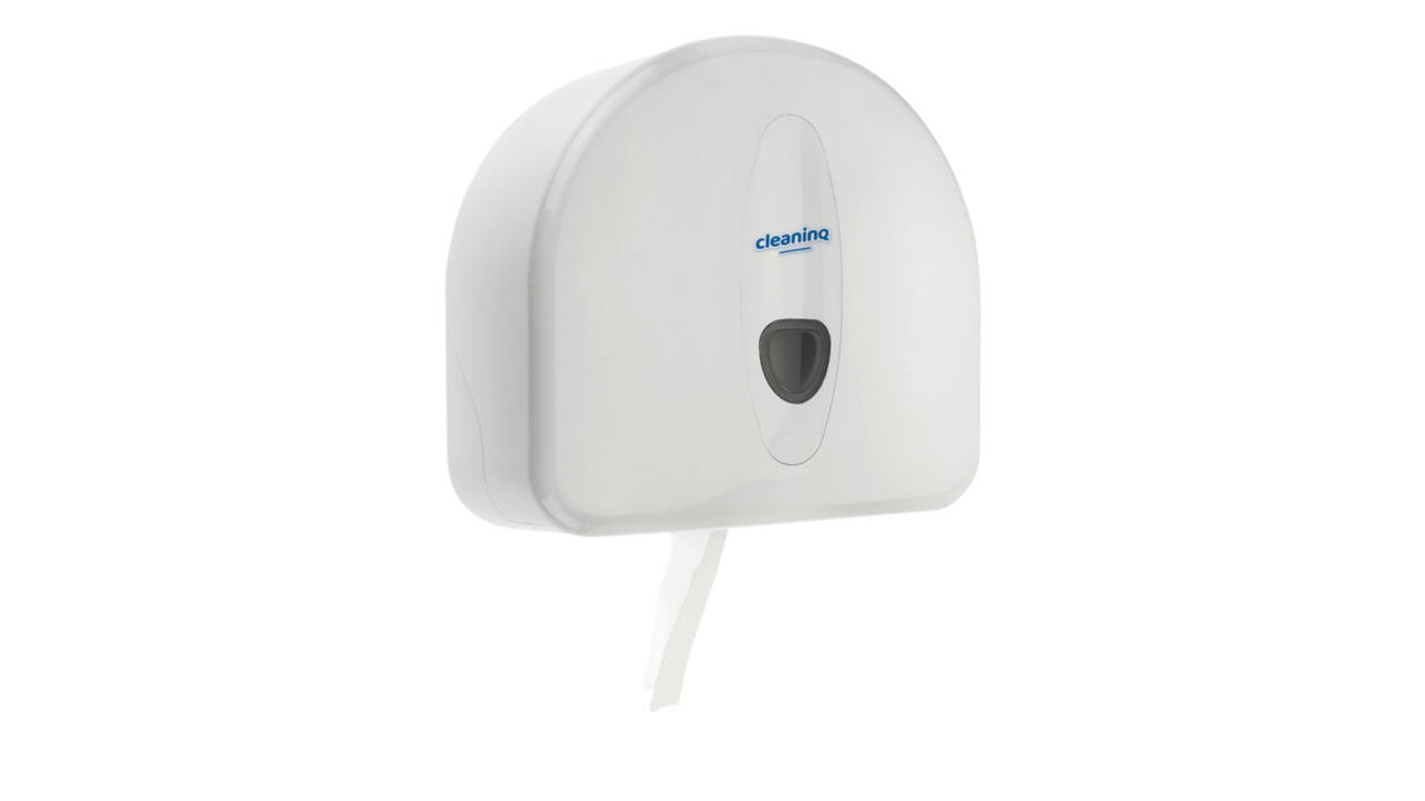 Toiletpapierdispenser Cleaninq jumbo groot wit
