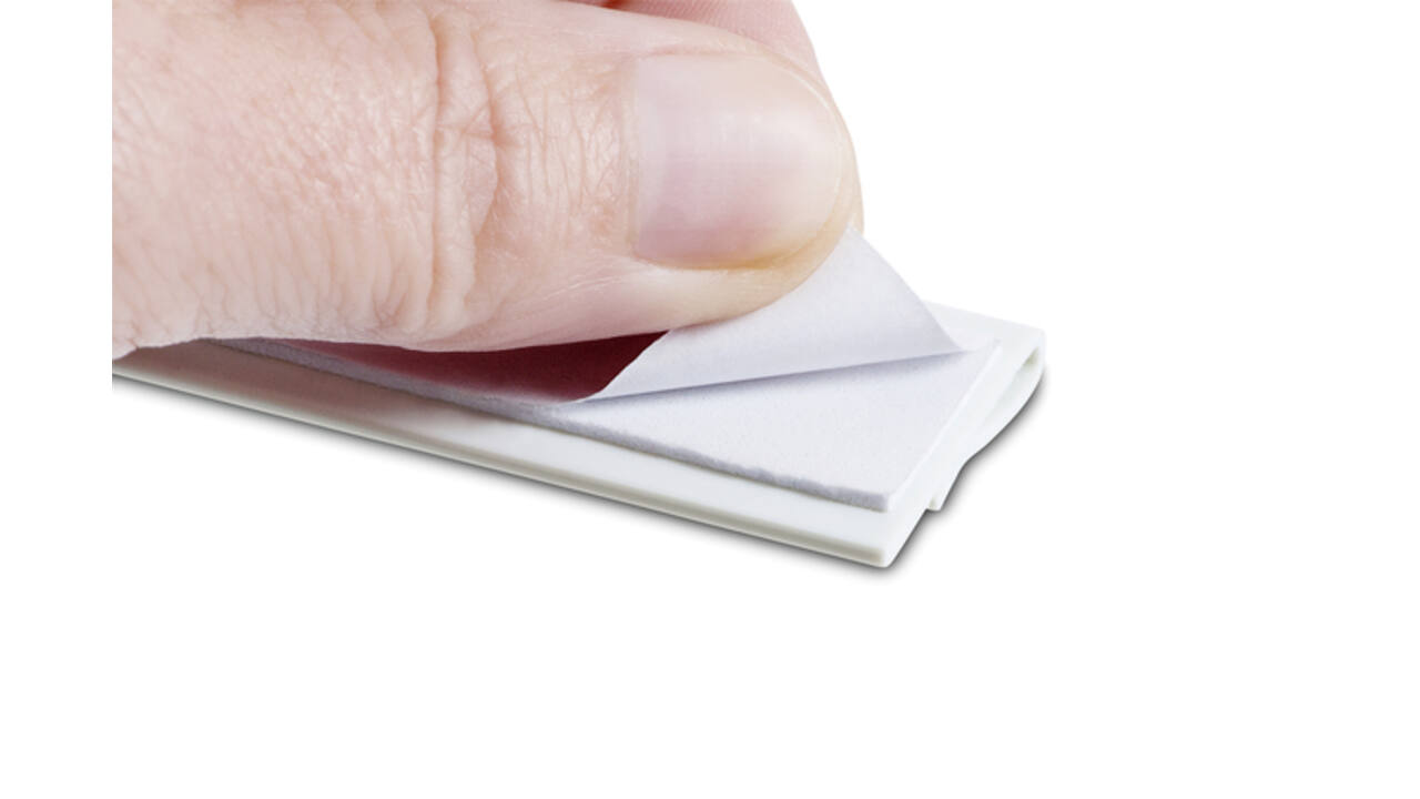 Wandlijst MAUL Express papierrail 50cm zelfklevend wit