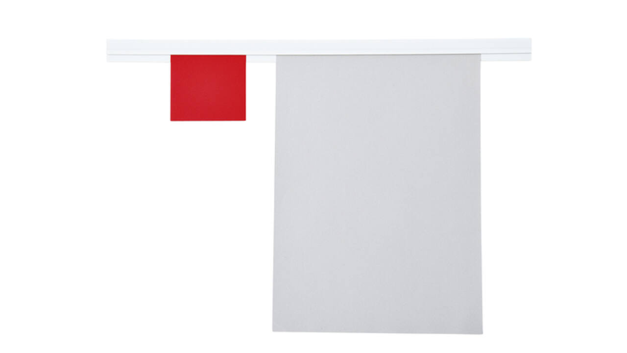 Wandlijst MAUL Express papierrail 50cm zelfklevend wit