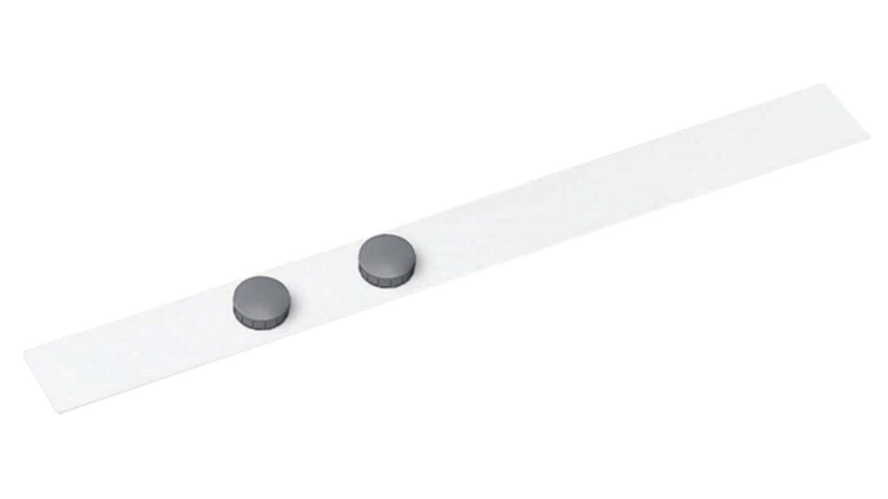 Wandlijst MAUL Standard zelfklevend 50cm incl 2 magneten wit