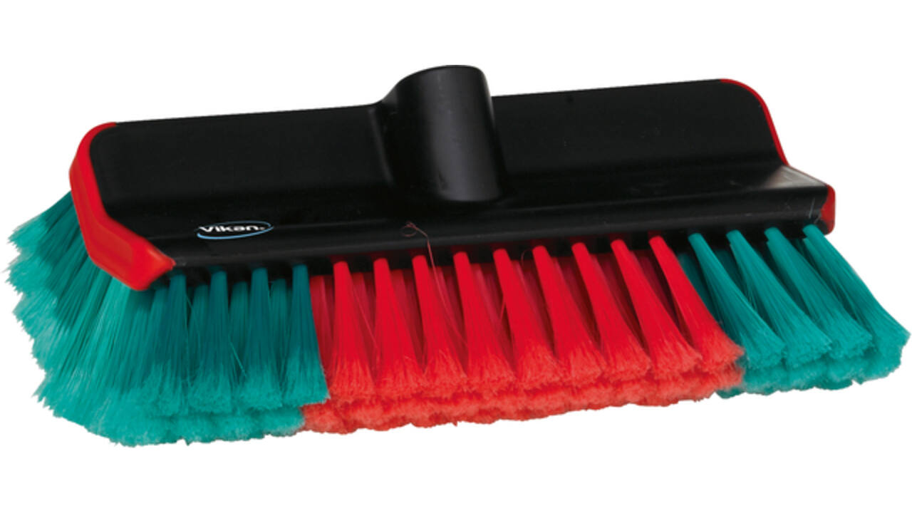 Wasborsel hoek Vikan met waterdoorvoer 28cm