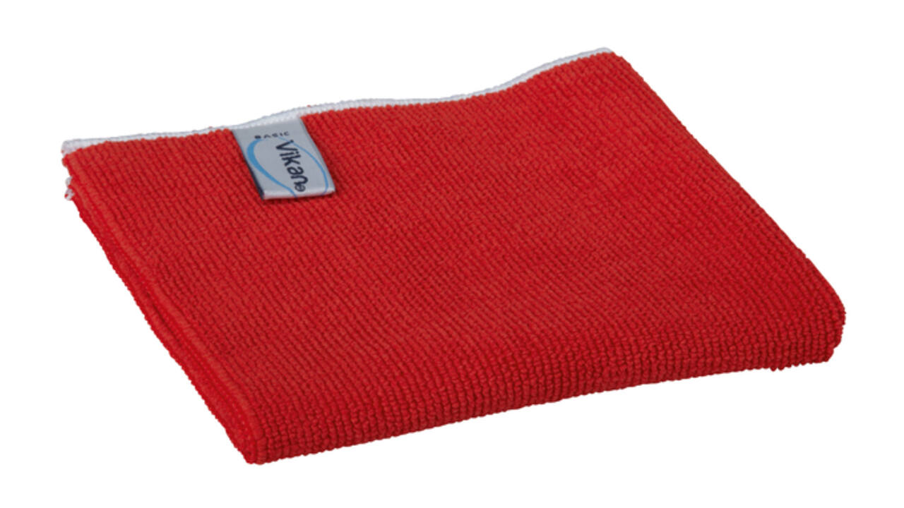 Microvezeldoek Vikan Basic 32x32cm rood