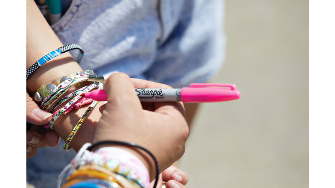 Viltstift Sharpie rond fijn assorti blister à 12 stuks