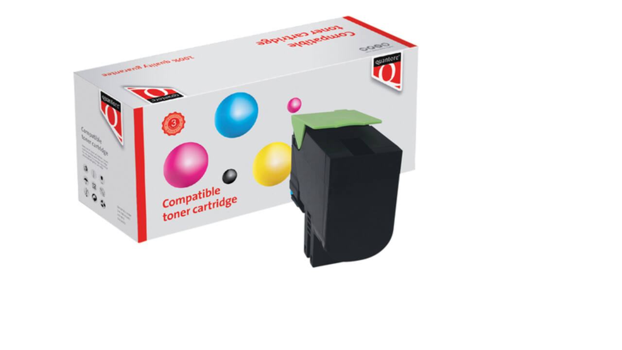 Tonercartridge Quantore alternatief tbv Lexmark 80C2XK0 zwart