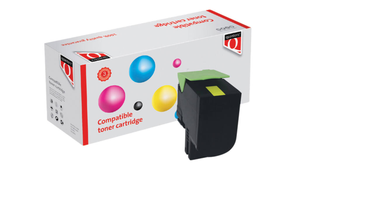 Tonercartridge Quantore alternatief tbv Lexmark 71B0H40 geel