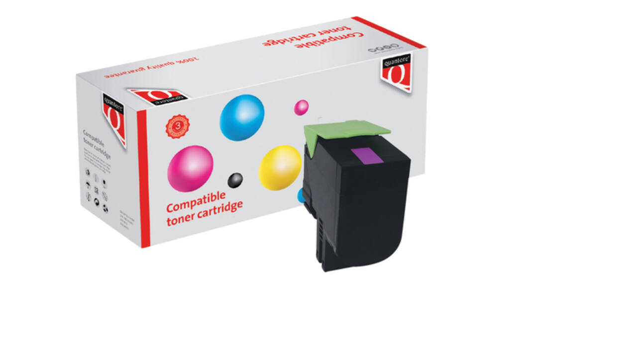 Tonercartridge Quantore alternatief tbv Lexmark 71B0H30 rood