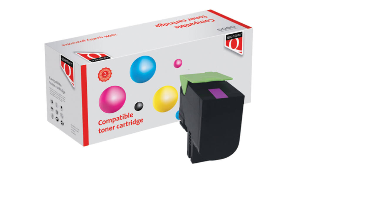 Tonercartridge Quantore alternatief tbv Lexmark 80C2HM0 rood