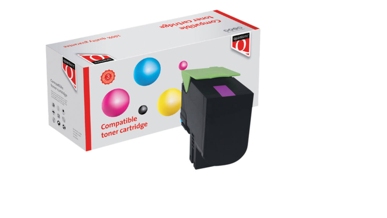 Tonercartridge Quantore alternatief tbv Lexmark 80C2SM0 rood