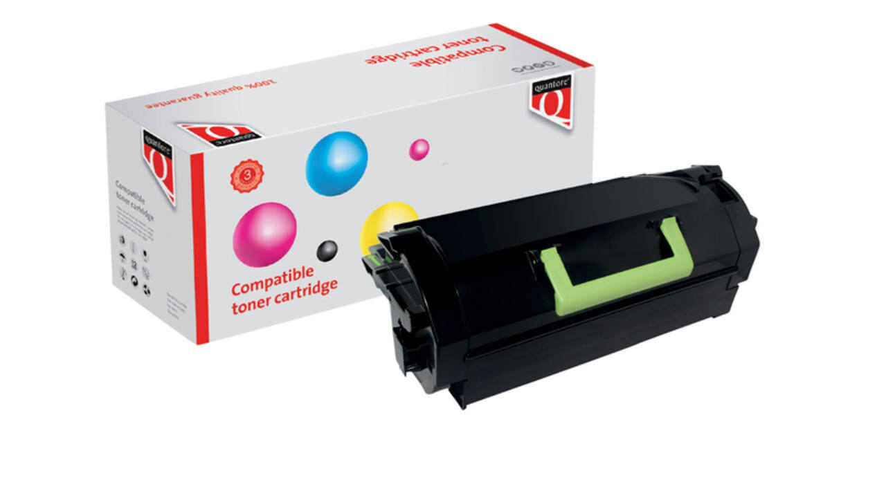 Tonercartridge Quantore alternatief tbv Lexmark 52D2X00 zwart