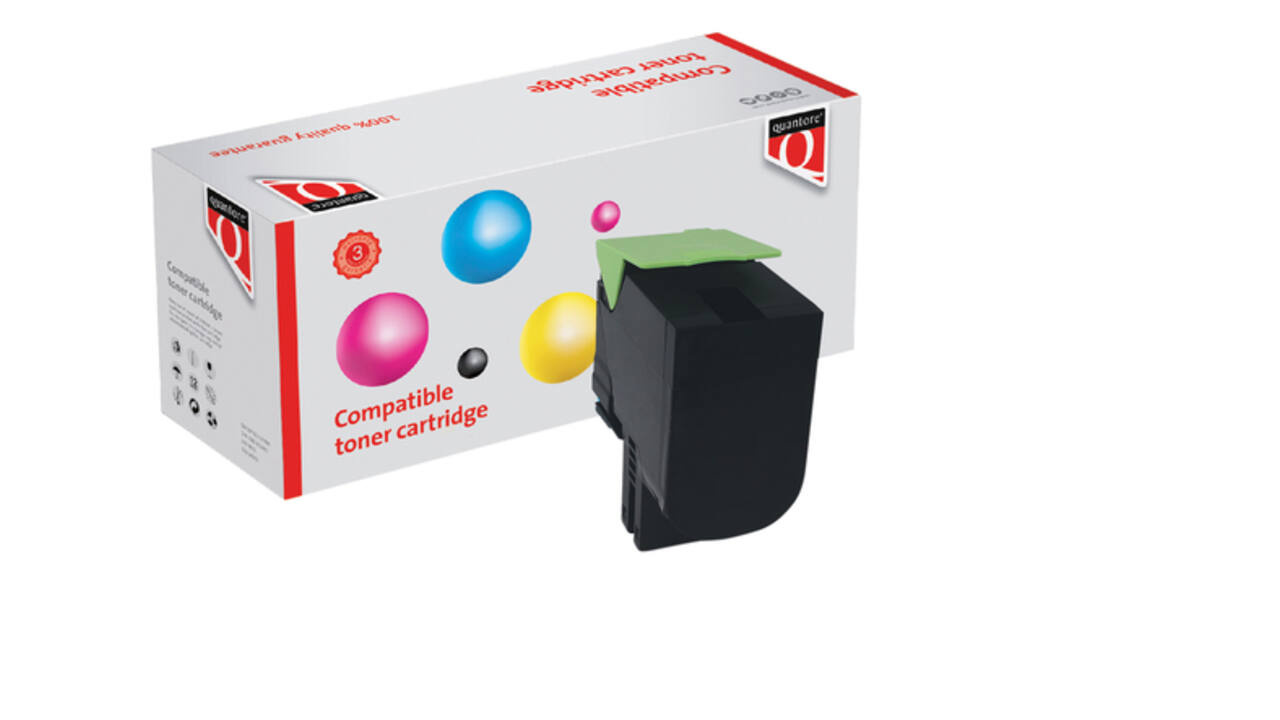 Tonercartridge Quantore alternatief tbv Lexmark 71B0H10 zwart