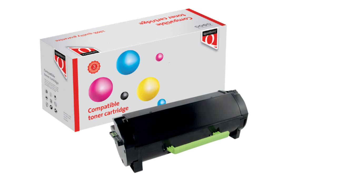 Tonercartridge Quantore alternatief tbv Lexmark 24B6213 zwart