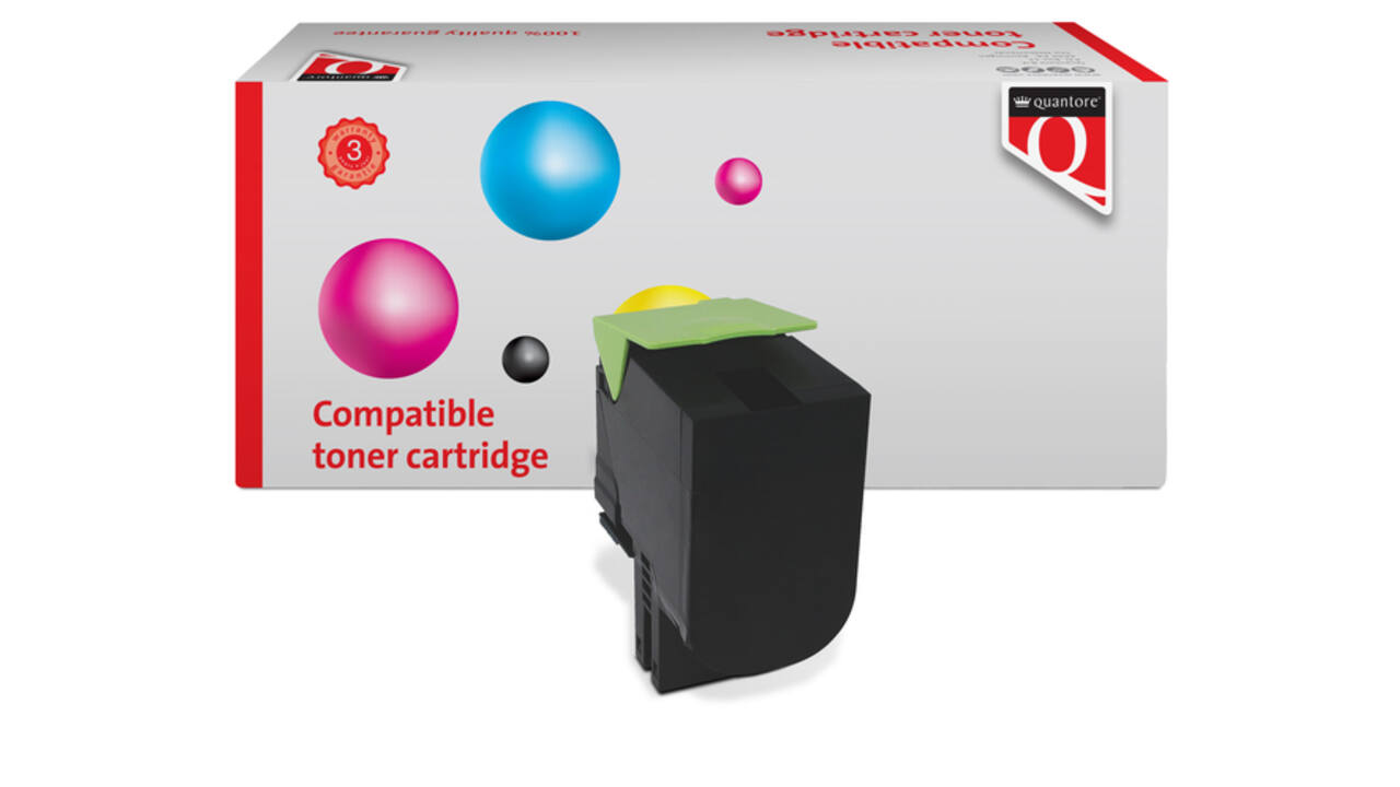 Tonercartridge Quantore alternatief tbv Lexmark 71B20K0 zwart