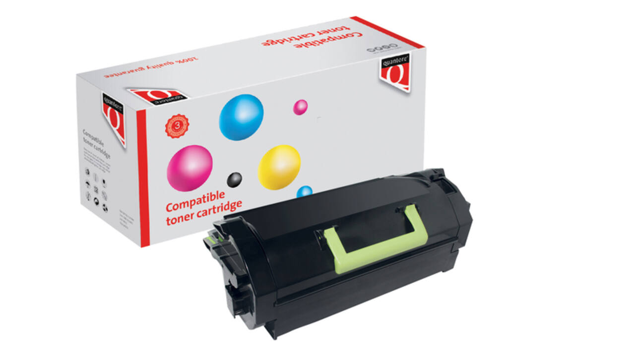 Tonercartridge Quantore alternatief tbv Lexmark 53B2H00 zwart