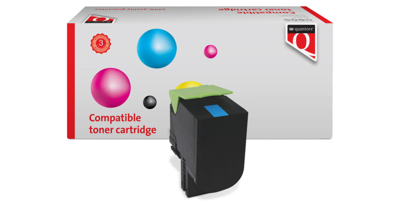 Tonercartridge Quantore alternatief tbv Lexmark 71B20C0 blauw