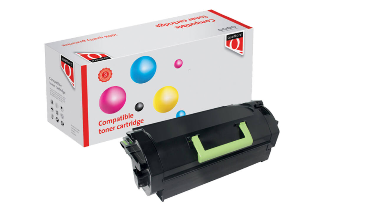 Tonercartridge Quantore alternatief tbv Lexmark 62D2000 zwart