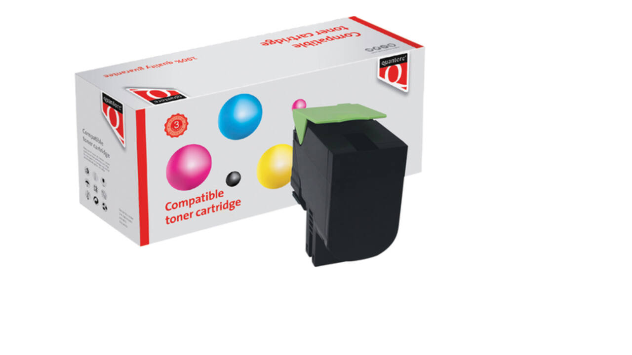 Tonercartridge Quantore alternatief tbv Lexmark 80C2SK0 zwart