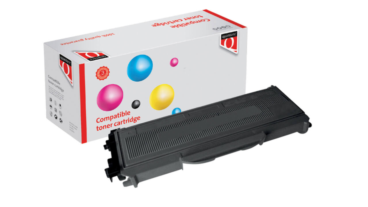 Toner Quantore alternatief tbv Brother TN-2120BK zwart