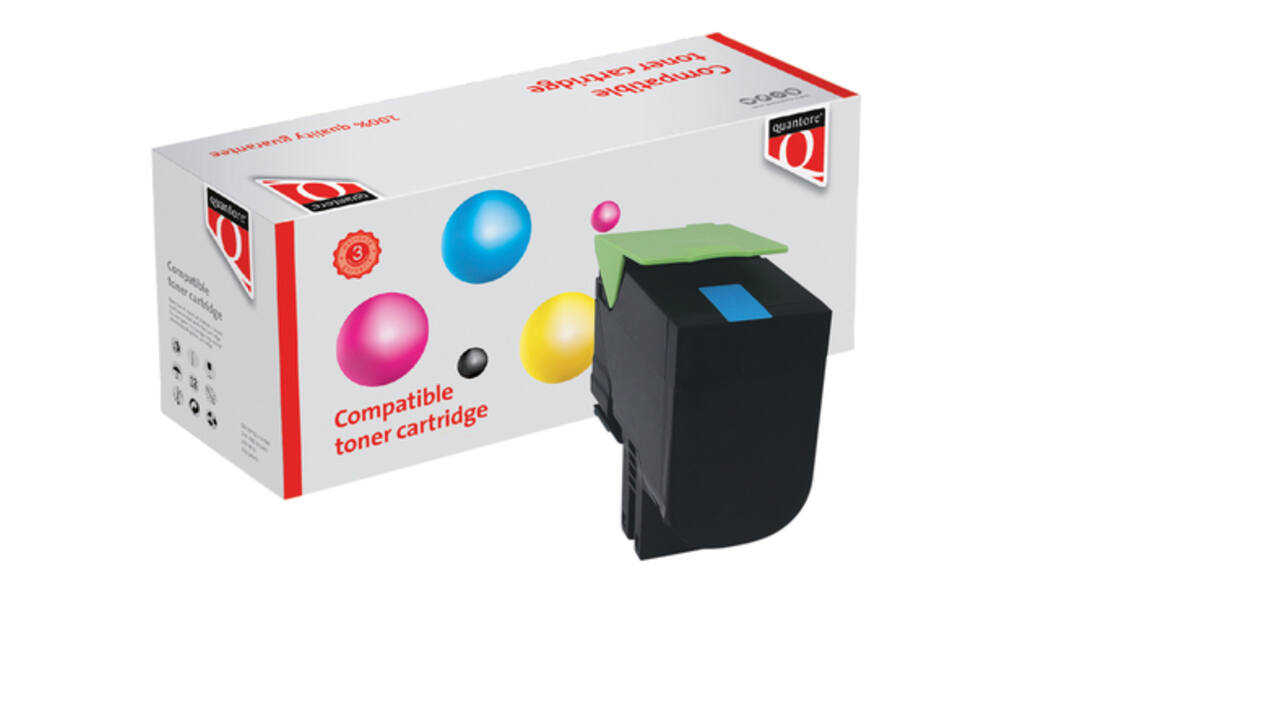 Tonercartridge Quantore alternatief tbv Lexmark 80C2XC0 blauw