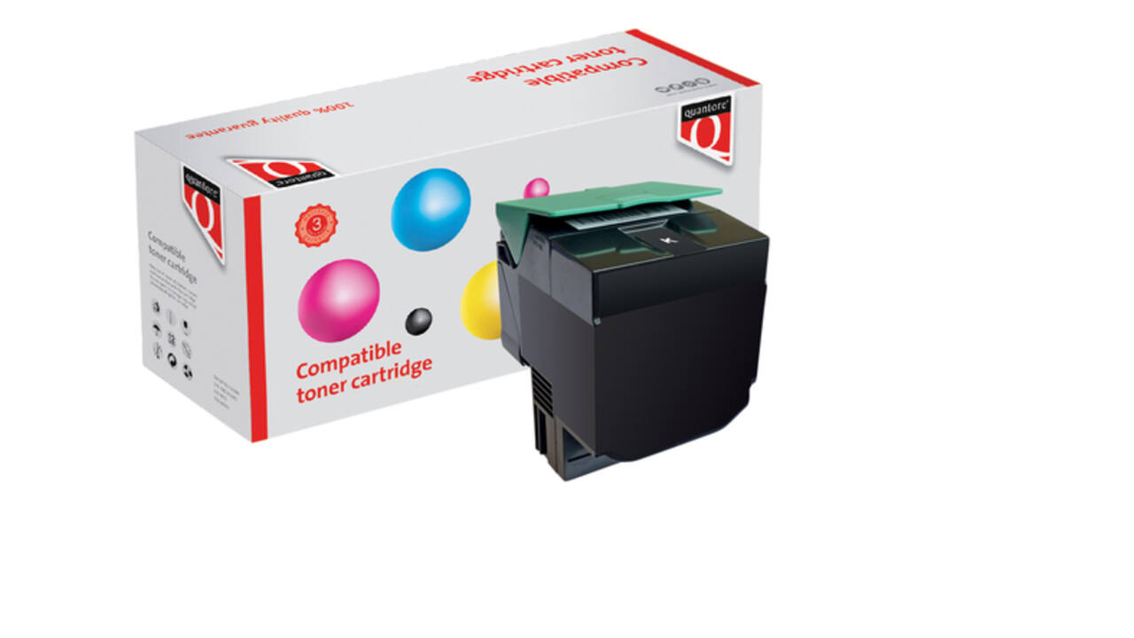 Tonercartridge Quantore alternatief tbv Lexmark C544X2KG zwart