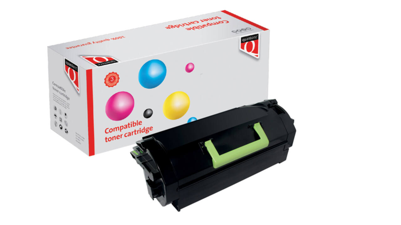 Tonercartridge Quantore alternatief tbv Lexmark 62D2X00 zwart