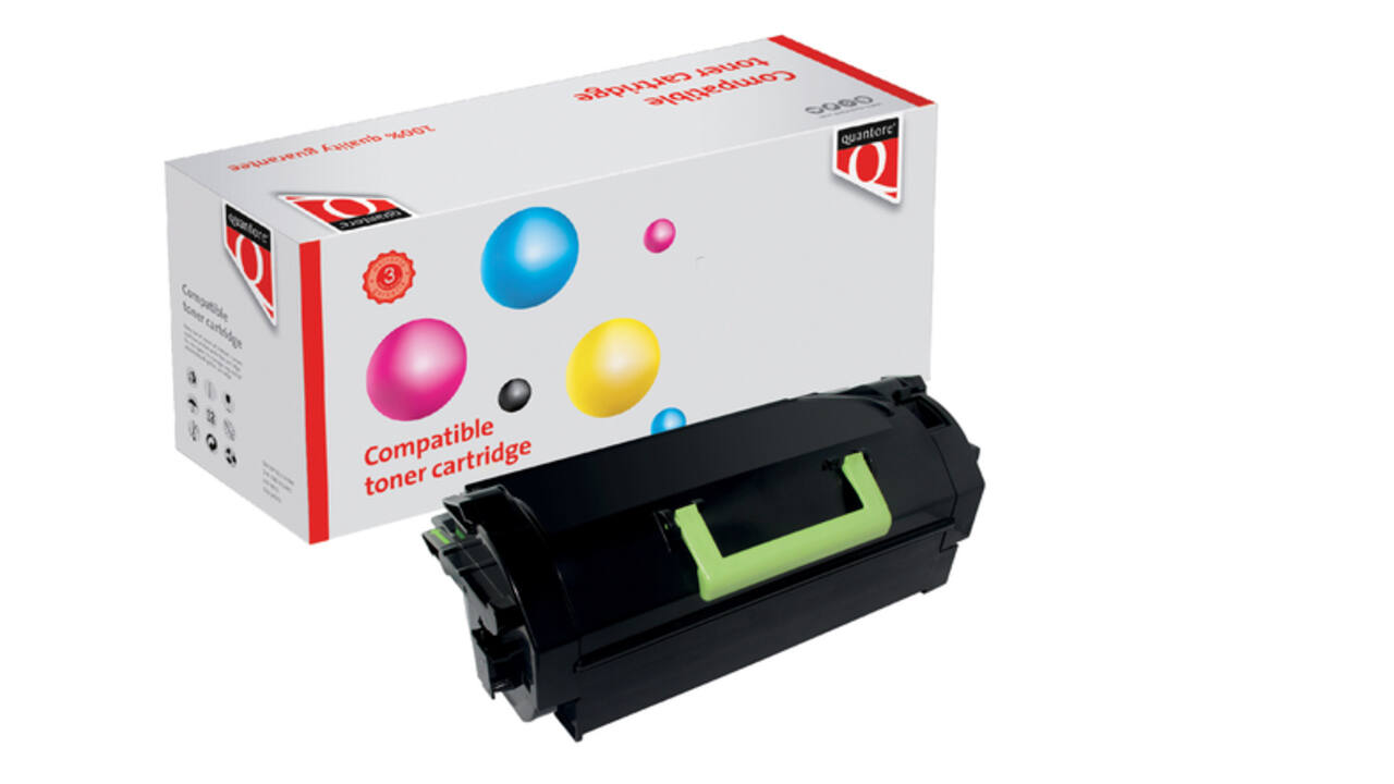 Tonercartridge Quantore alternatief tbv Lexmark 62D2H00 zwart